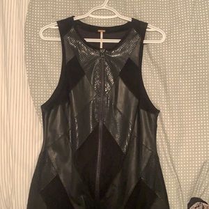 Free People Vegan Leather Dress